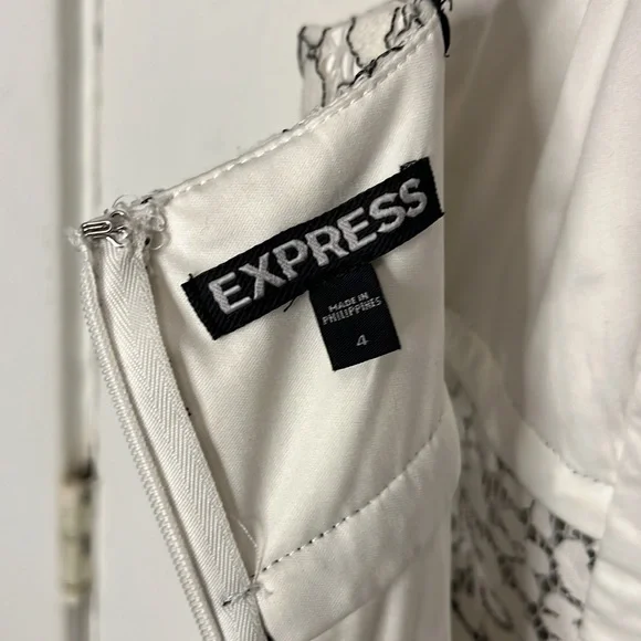 Express black and white lace cocktail dress - Picture 14 of 16